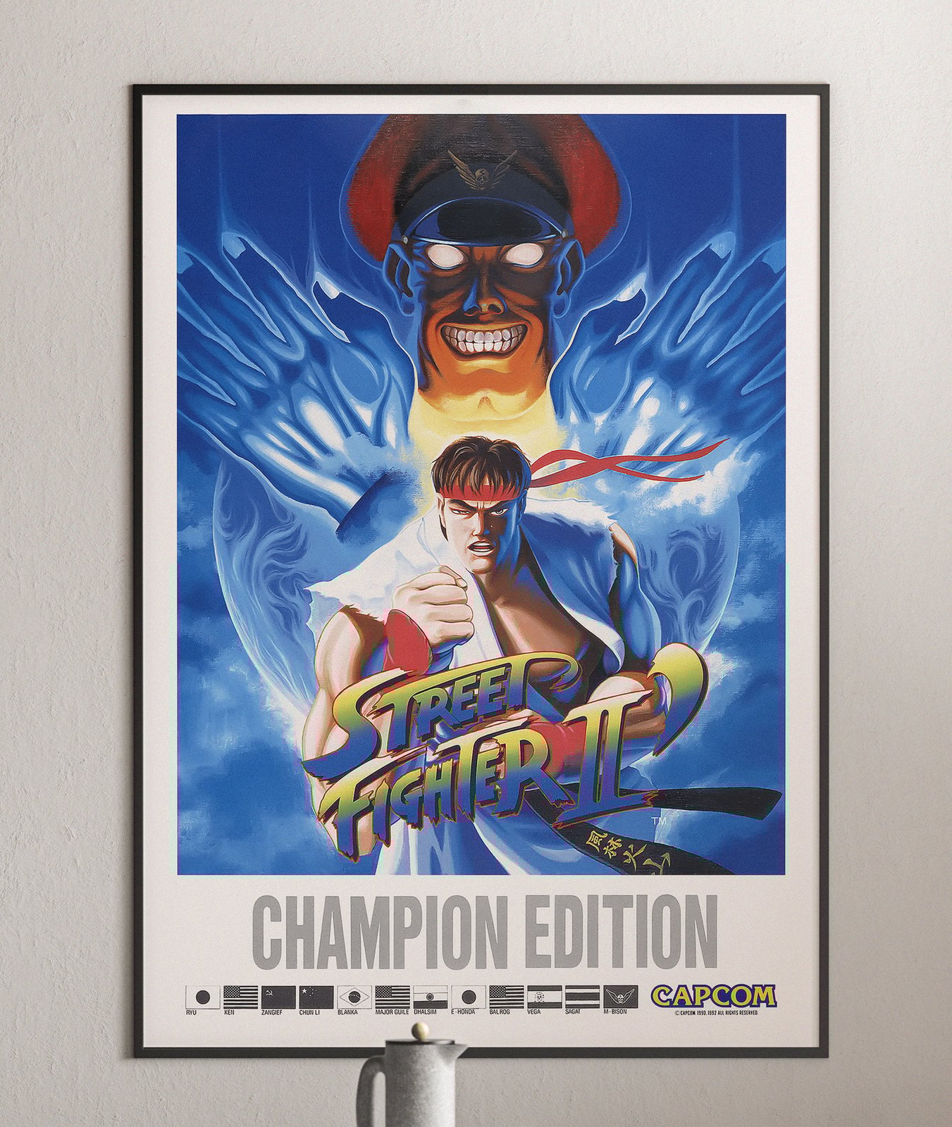 Street Fighter 2 Fighting Game Retro Poster | Architeg Prints